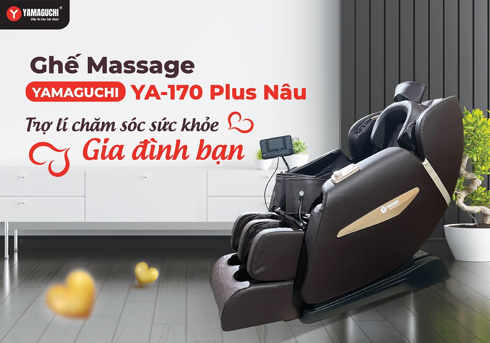 Ghế massage Yamaguchi YA-170 Plus Nâu giúp 