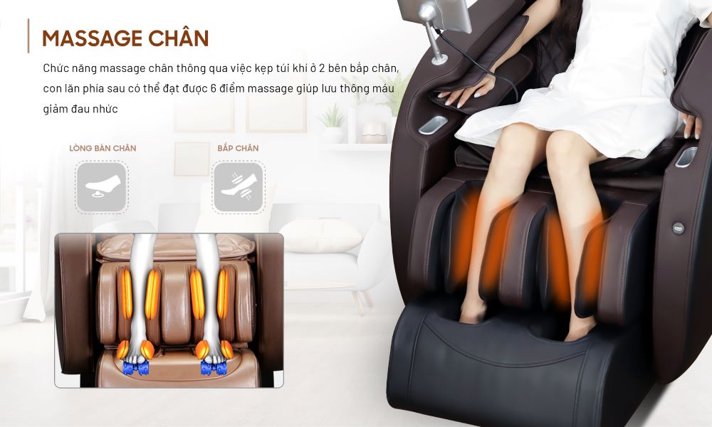 Chức năng massage chân hiệu quả