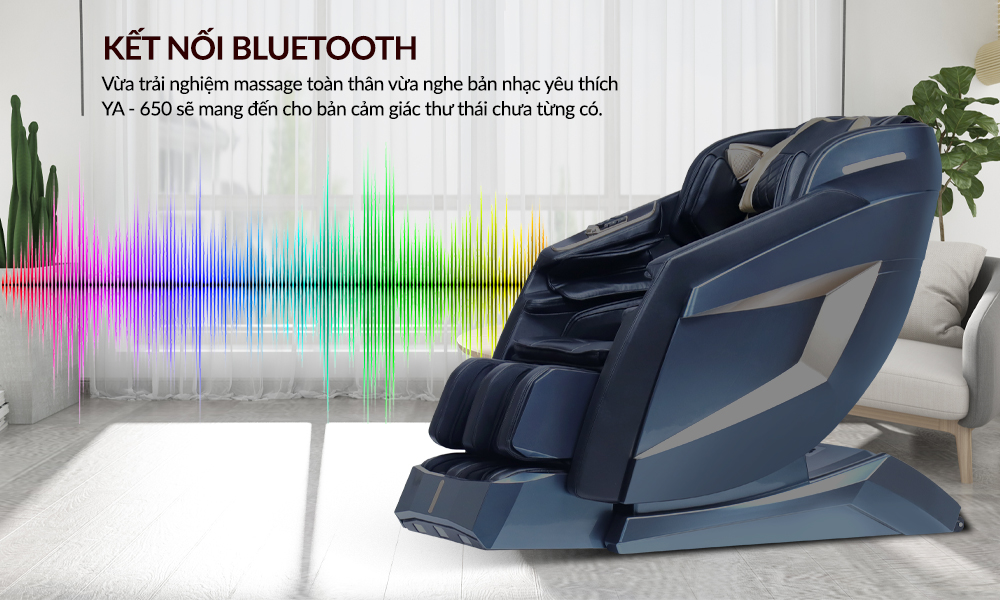 Kết nối Bluetooth cho trải nghiệm massage thêm trọn vẹn