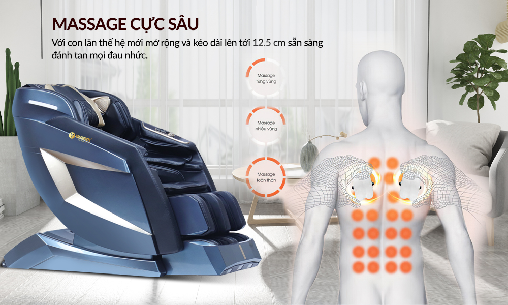 Thưởng thức con lăn massage sâu