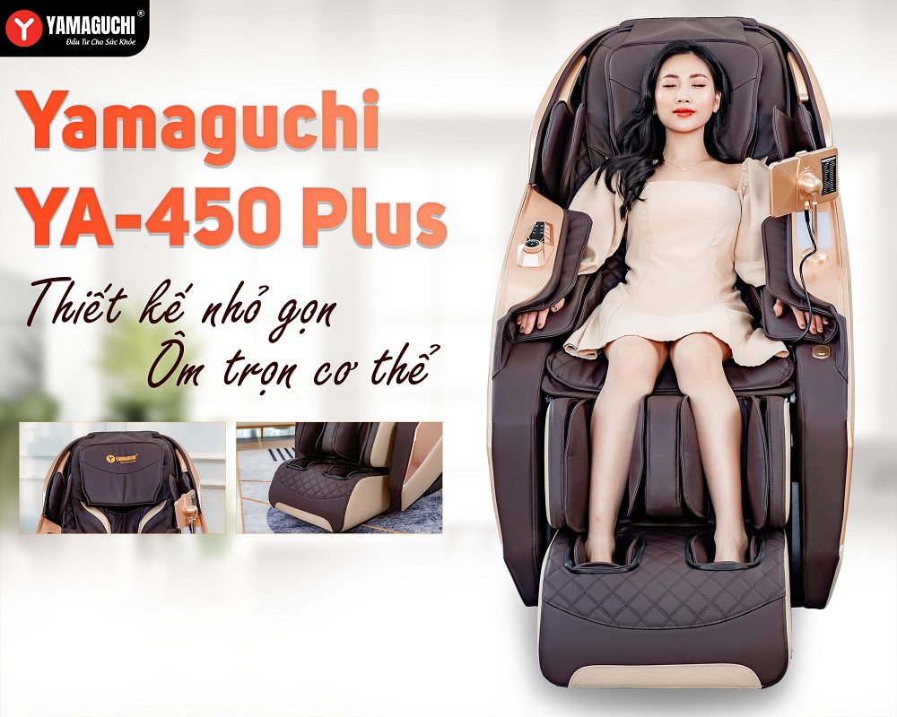Ghế Massage YA-450 Plus có thiết kế nhỏ gọn và ôm trọn cơ thể người sử dụng