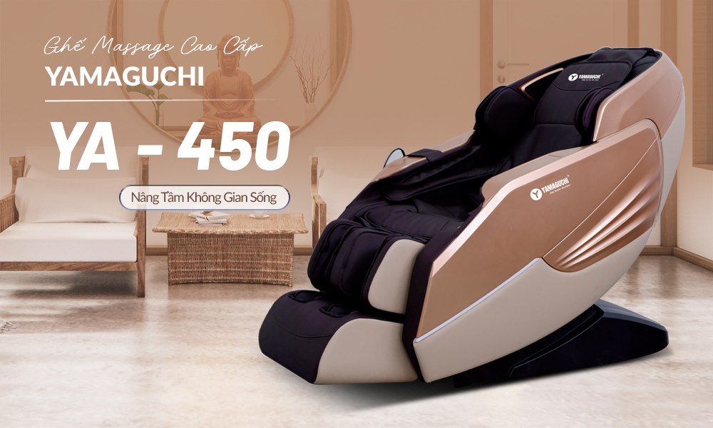 Ghế massage Yamaguchi YA-450 Vàng Nâu - tinh tế hiện đại bậc nhất