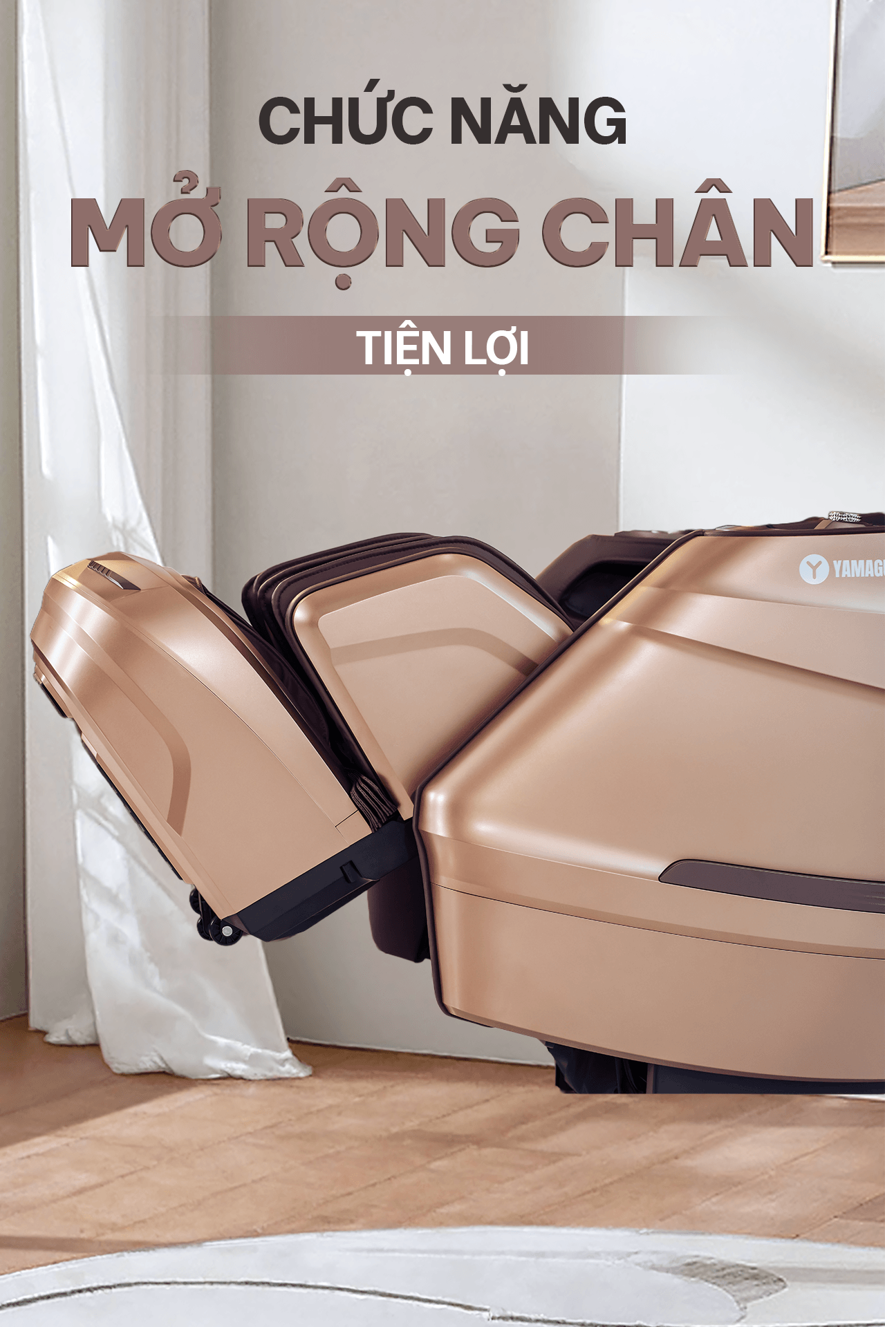 T&iacute;nh năng massage ch&acirc;n tr&ecirc;n ghế massage Yamaguchi Nega