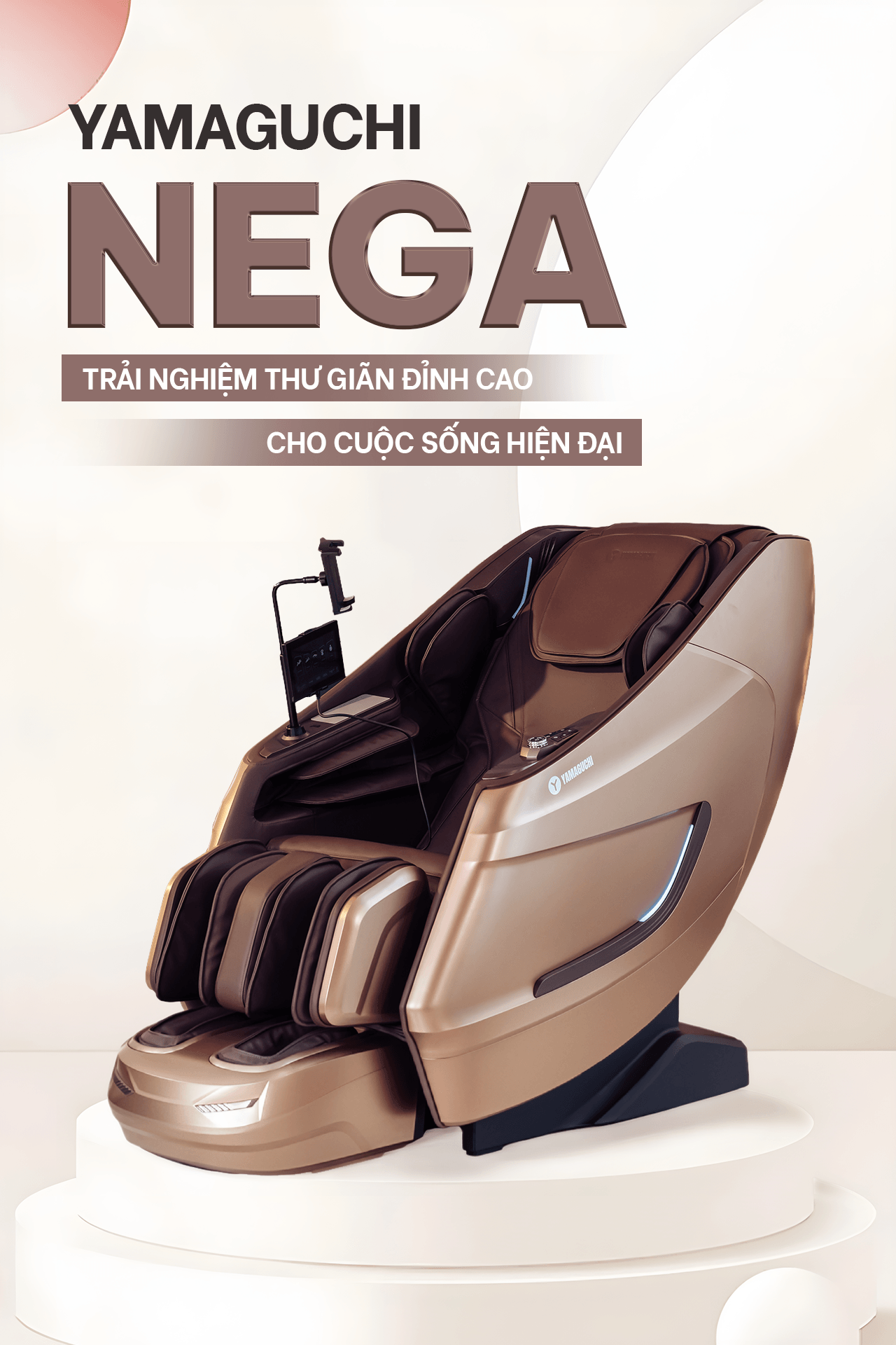 Ghế massage Yamaguchi Nega V&agrave;ng Đồng