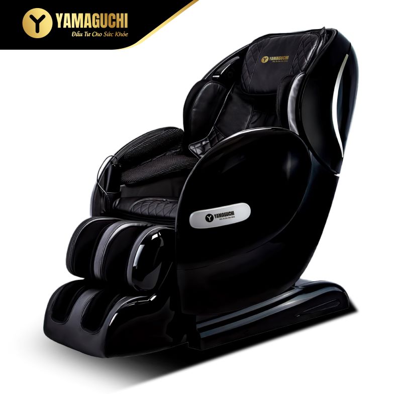 Ghế massage Yamaguchi YA-550 với thiết kế đen nhánh đem lại sự hài hòa