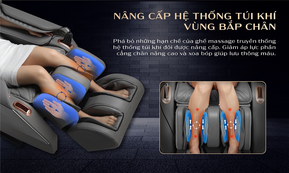 Nâng cấp hệ thống túi khí tại bắp chân