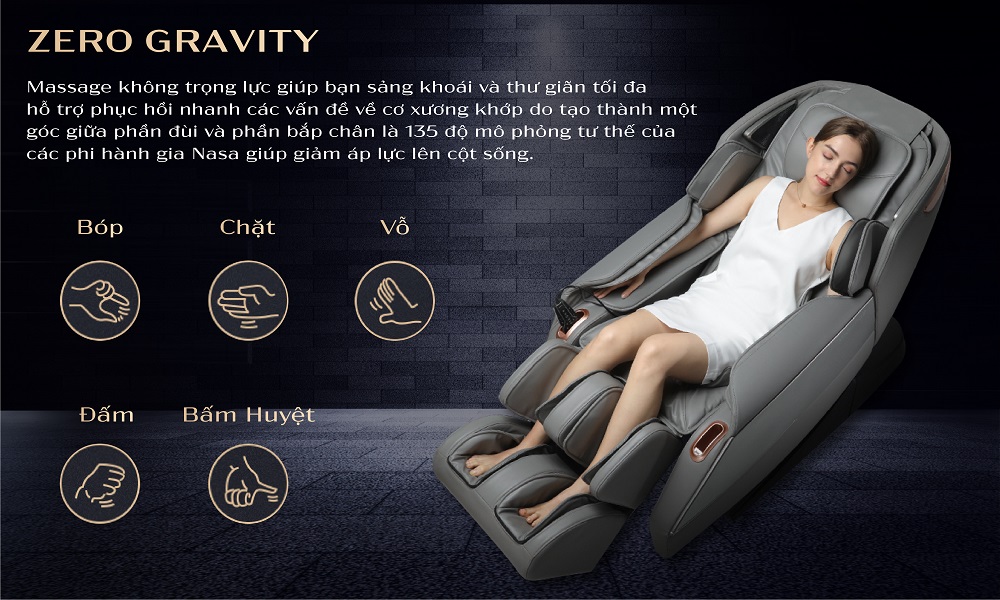 Chương trình massage không trọng lực Zero Gravity