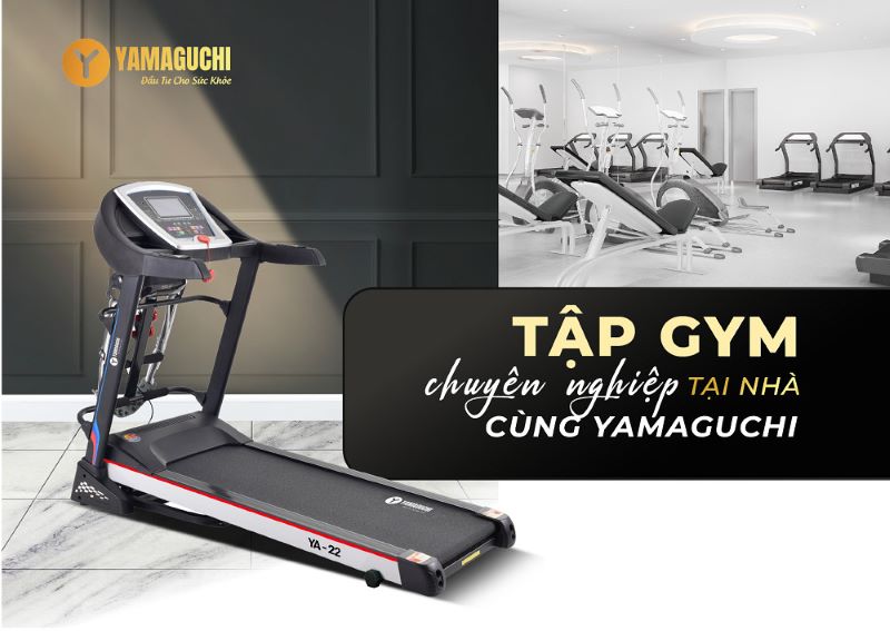Máy chạy bộ Yamaguchi mang cả không gian phòng gym tới ngôi nhà của bạn