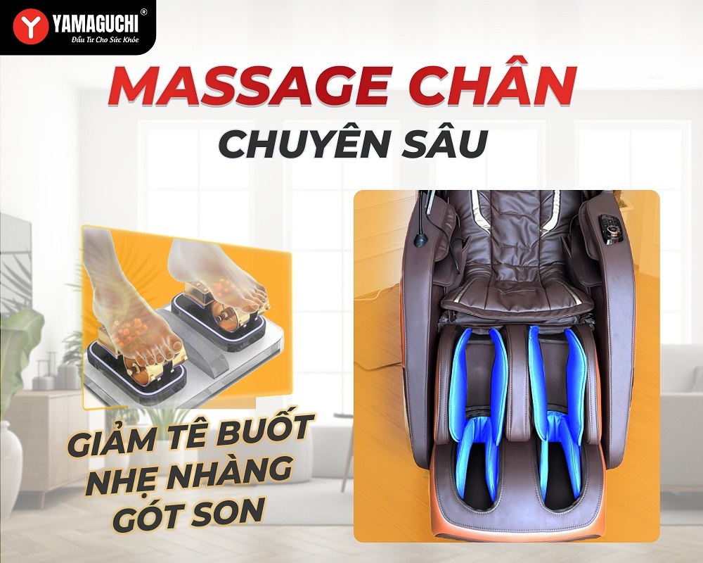 Massage chân giúp giảm tê buốt, nhẹ nhàng gót son