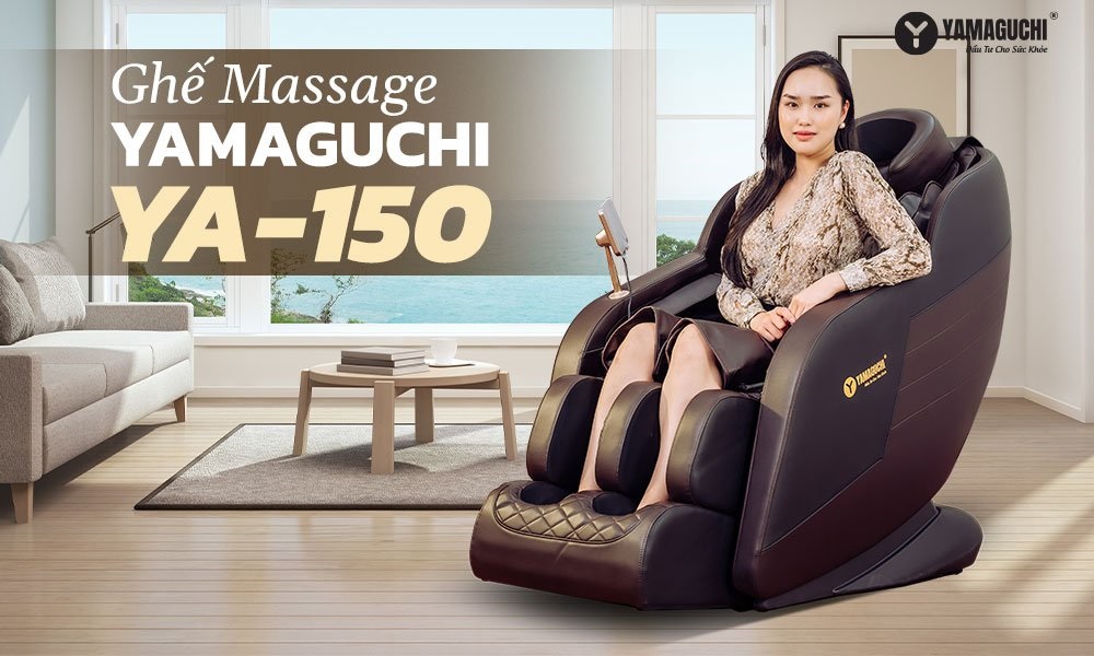 Ghế massage Yamaguchi YA-150 với thiết kế sang trọng giúp tối ưu không gian sử dụng