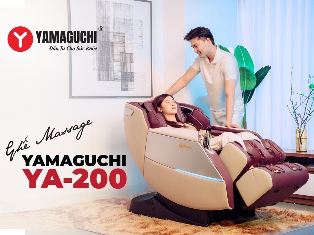 Ghế massage Yamaguchi YA-200 với thiết kế sang trọng, tôn lên không gian sống của bạn