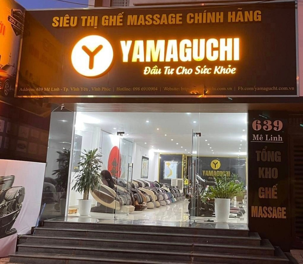 Cửa hàng bán ghế massage tại Vĩnh phúc của Yamaguchi 