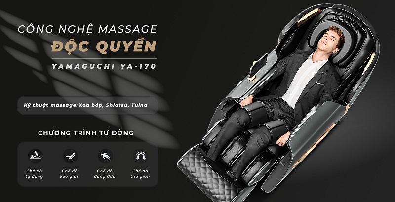 Ghế massage Yamaguchi YA-170 mang đến 