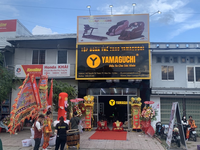 Toàn cảnh cửa hàng bán ghế massage tại Cà Mau