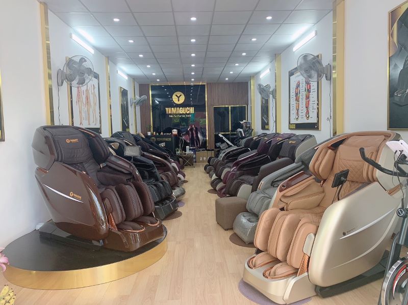 Một góc showroom ghế massage tại Hạ Long