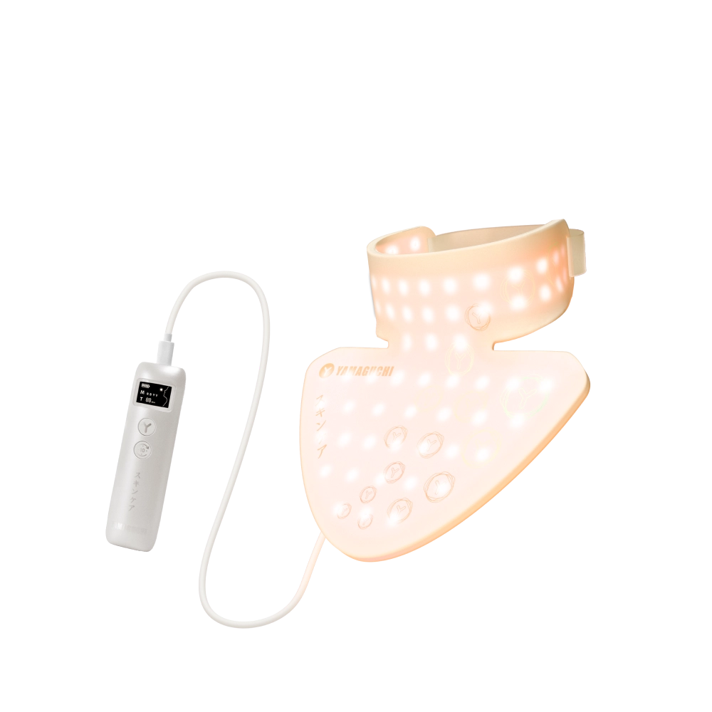 Mặt nạ silicon trẻ hóa da cổ Yamaguchi LED Light Neck Mask